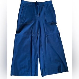 Step into Fall with soft blue gauchos.